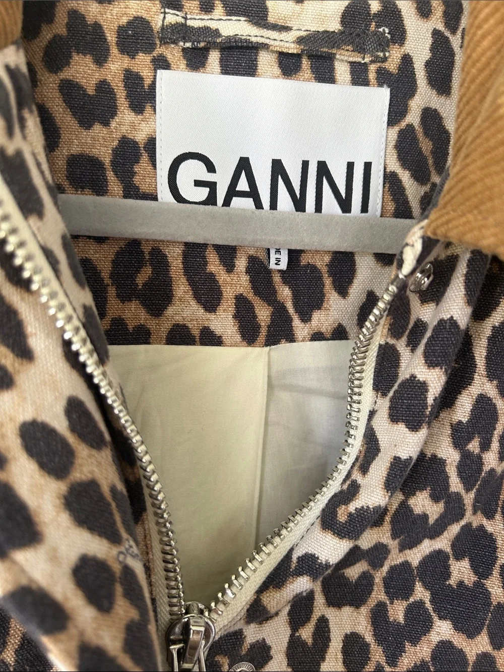 Ganni Leopard Jacket size M - Picture 3 of 5